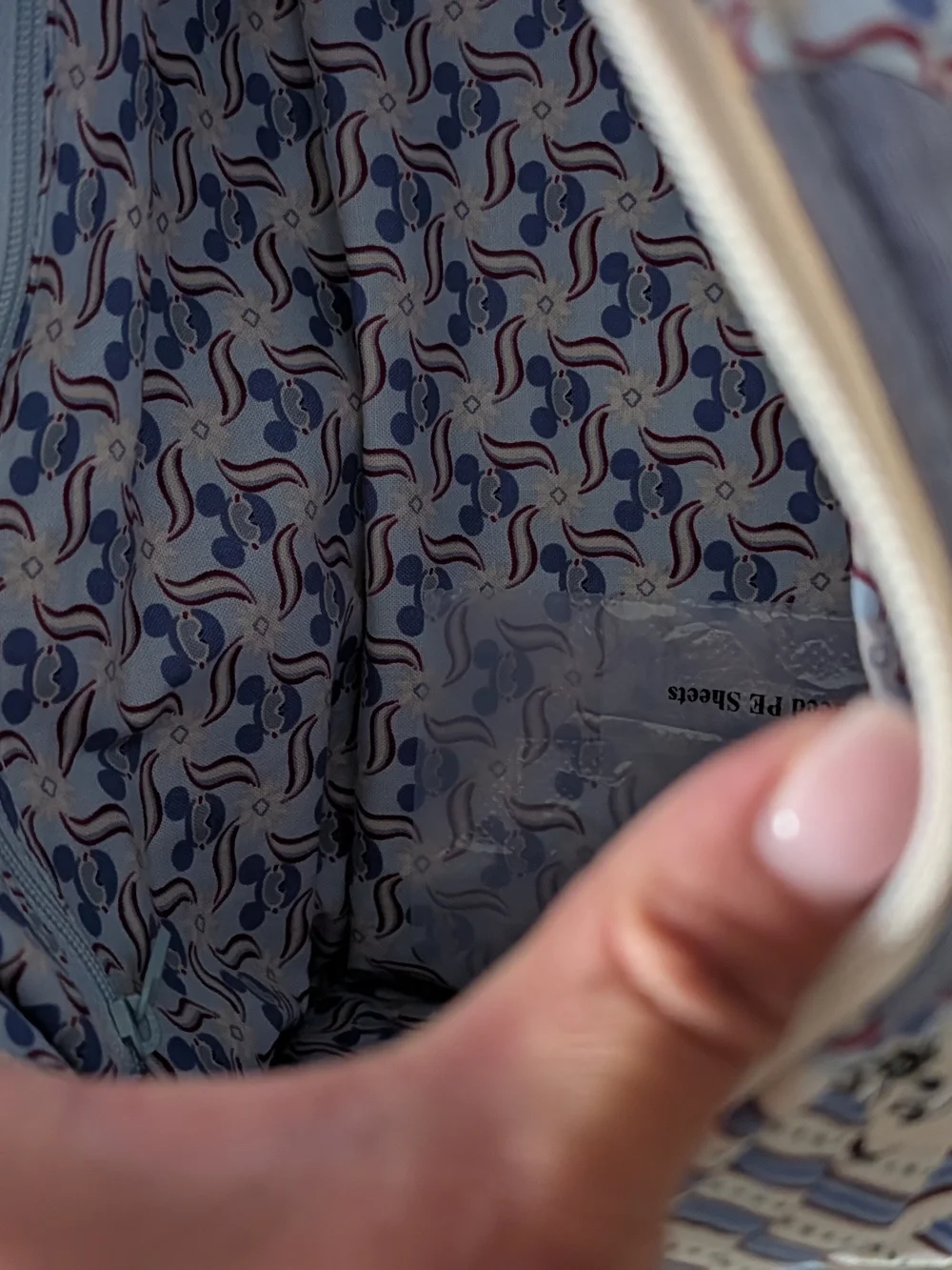 Vera Bradley Blue Patchwork Quilted Tote Bag